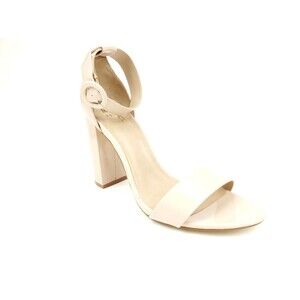 Mix No. 6 Avrey Nude Tan Heel Open Toe Summer Heel Sandals Shoe Size 10 New
